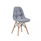 PU Cushion Grey Eiffel Dining Chair