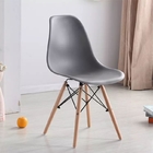 ISO9001 Wooden Leg white Eames Dining Chair Plastic Dinner Chair 46*45*81cm
