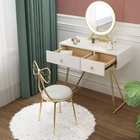 Antirust Outdoor Indoor Gold Metal Wedding Chair 240 Pounds Bearing Capacity